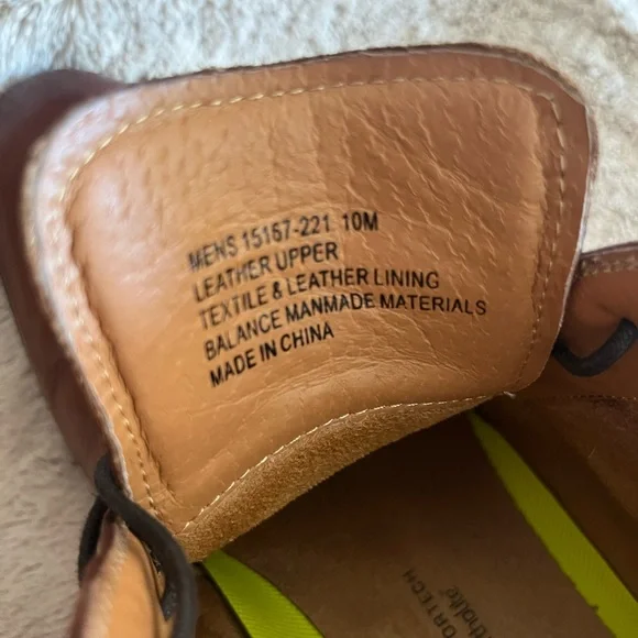 Florsheim Men's Brown Leather Lace-Up Shoes - Picture 9 of 14